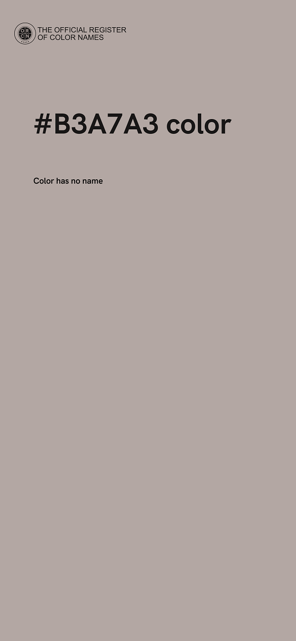 #B3A7A3 color image