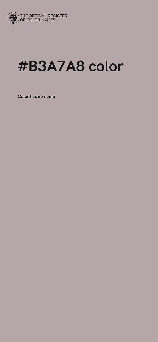 #B3A7A8 color image