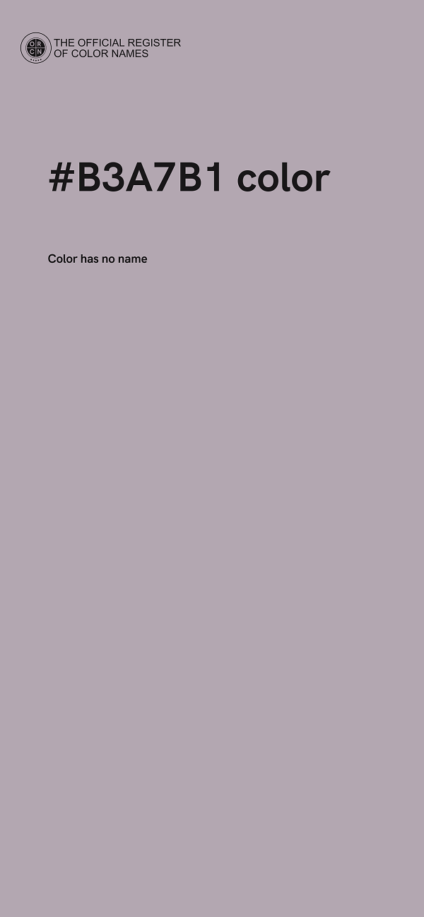 #B3A7B1 color image