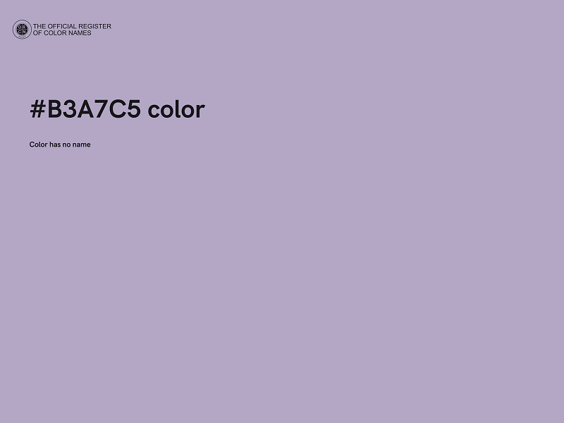 #B3A7C5 color image