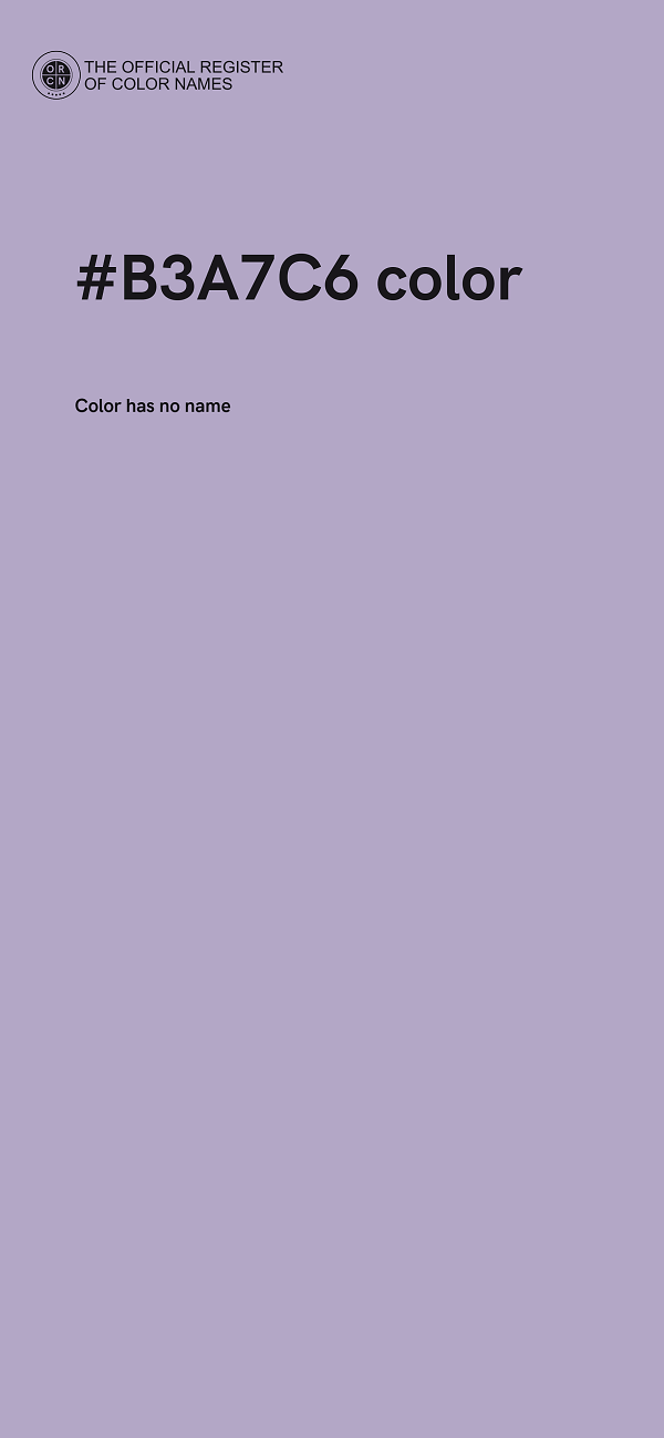 #B3A7C6 color image