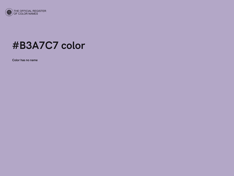 #B3A7C7 color image