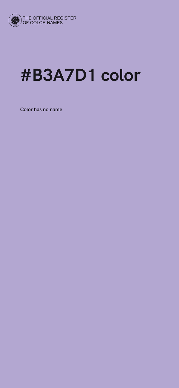#B3A7D1 color image