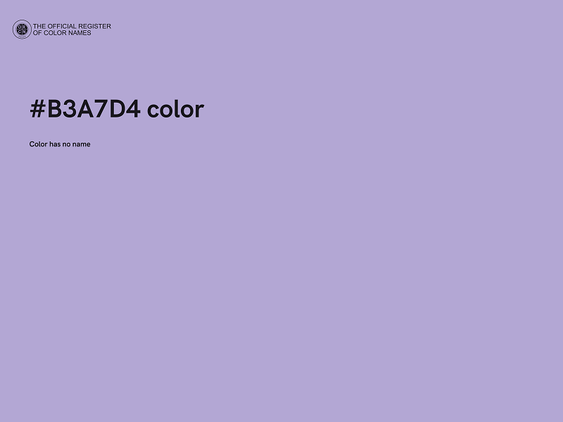 #B3A7D4 color image