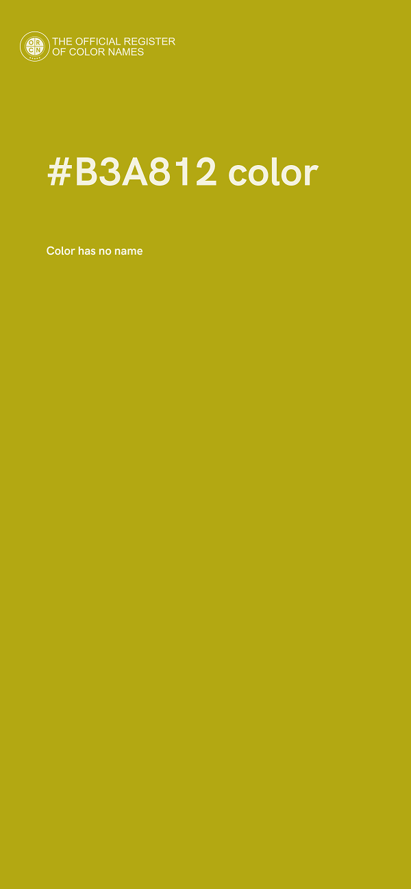 #B3A812 color image