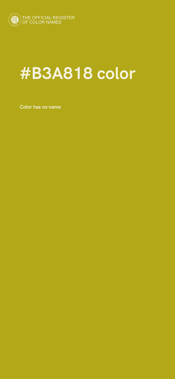 #B3A818 color image