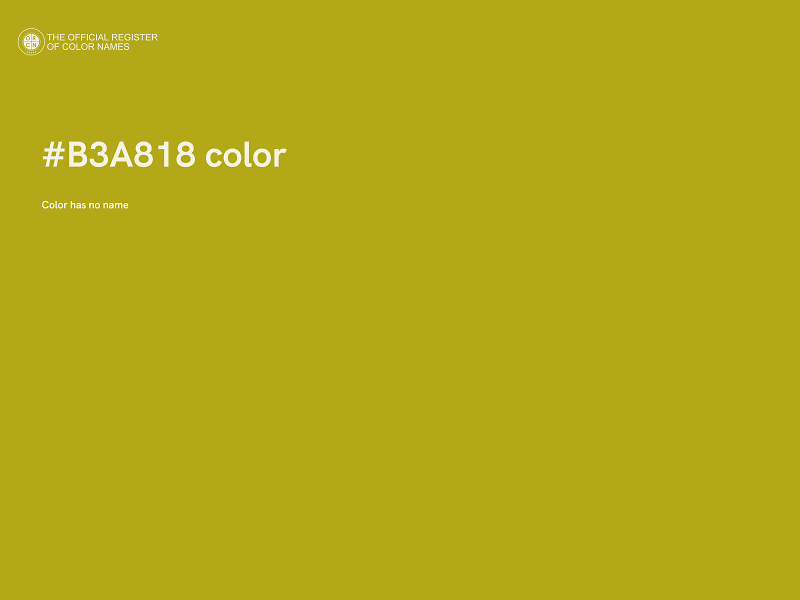 #B3A818 color image
