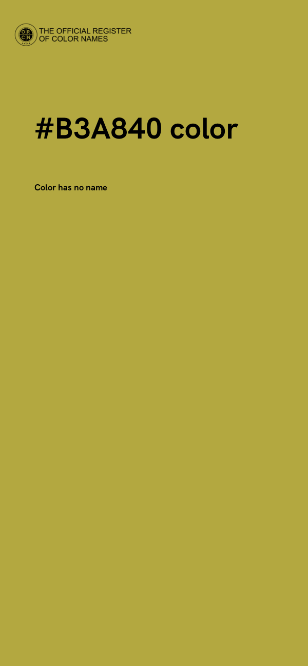 #B3A840 color image