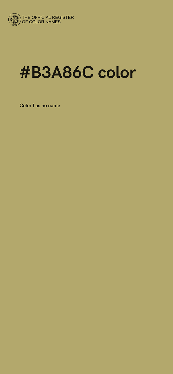 #B3A86C color image