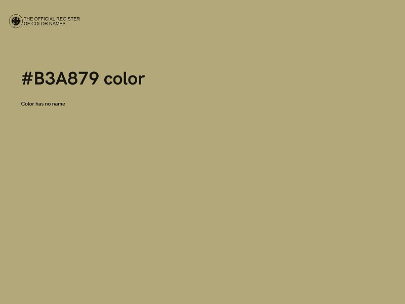 #B3A879 color image