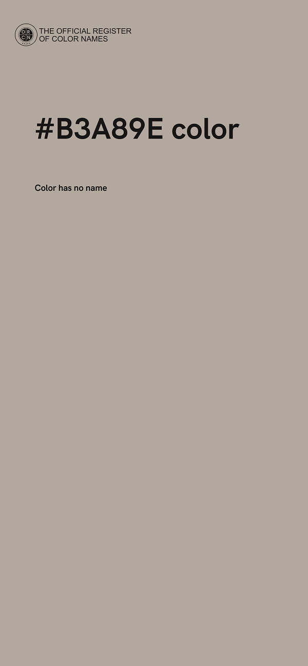 #B3A89E color image
