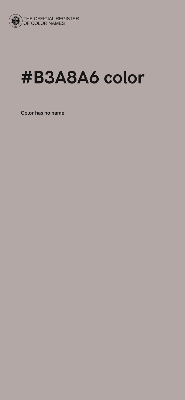 #B3A8A6 color image