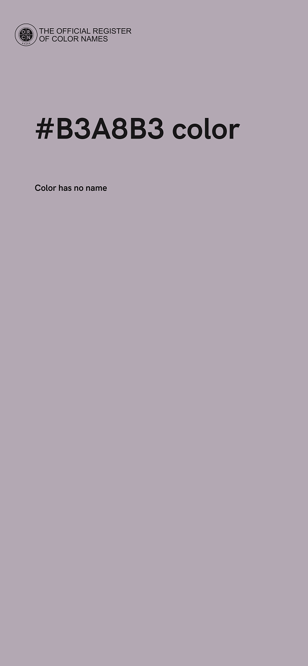 #B3A8B3 color image