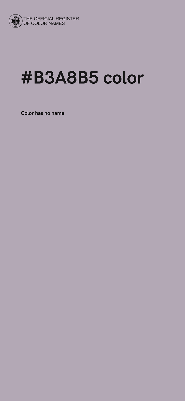 #B3A8B5 color image
