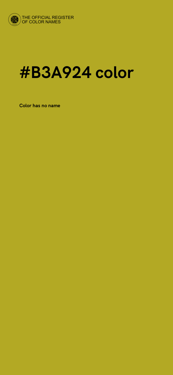 #B3A924 color image