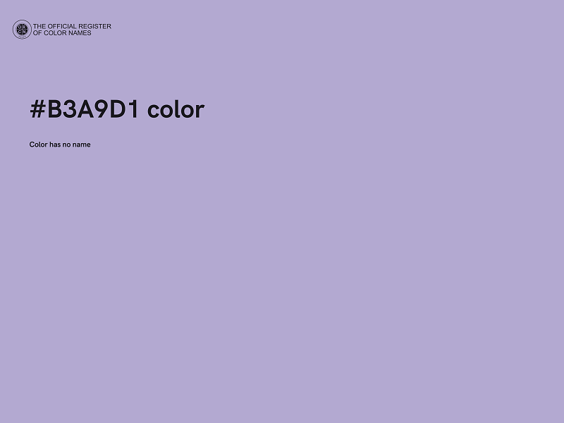 #B3A9D1 color image