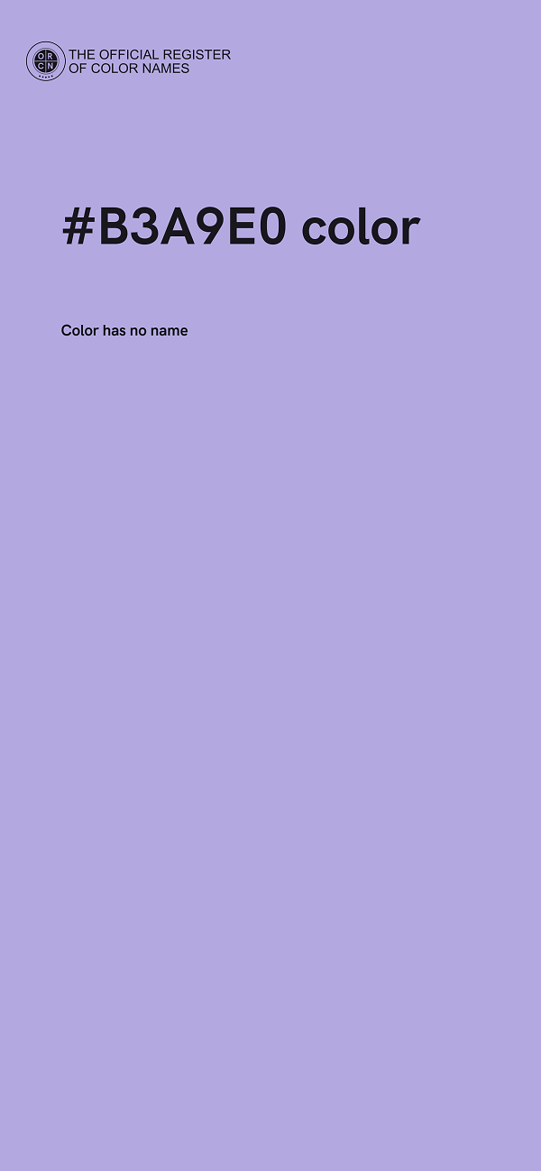 #B3A9E0 color image