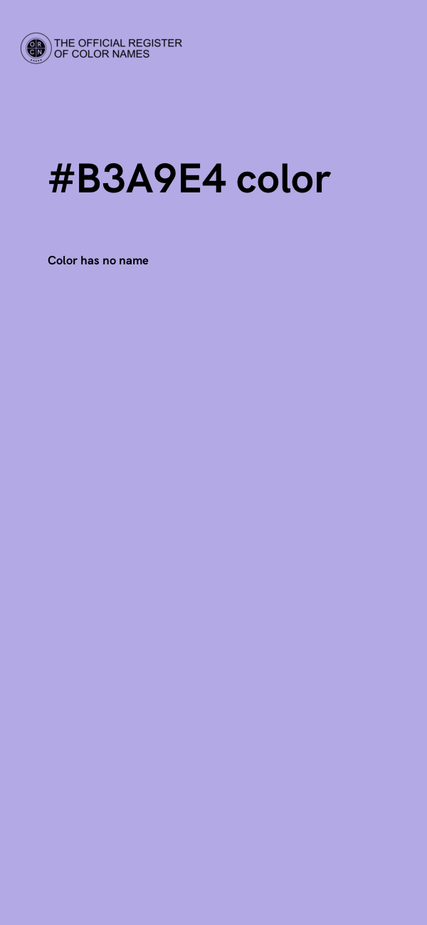 #B3A9E4 color image