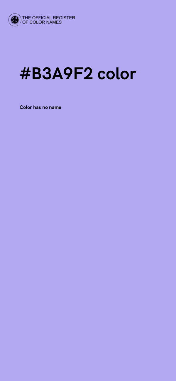 #B3A9F2 color image
