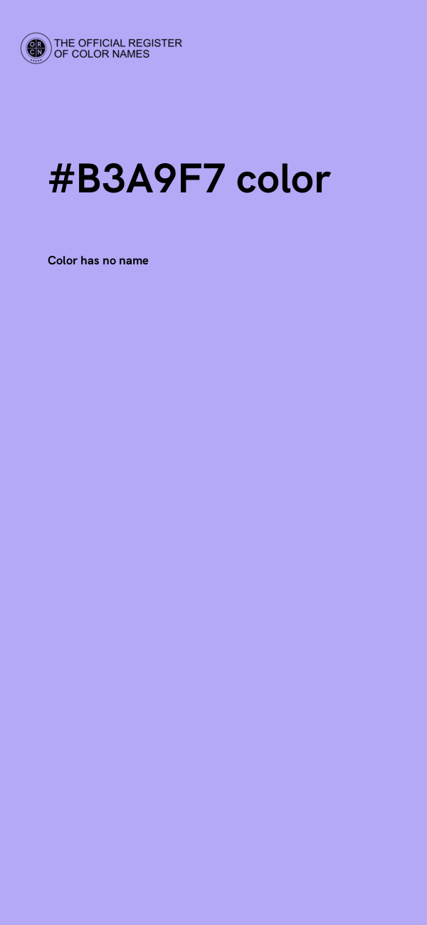 #B3A9F7 color image