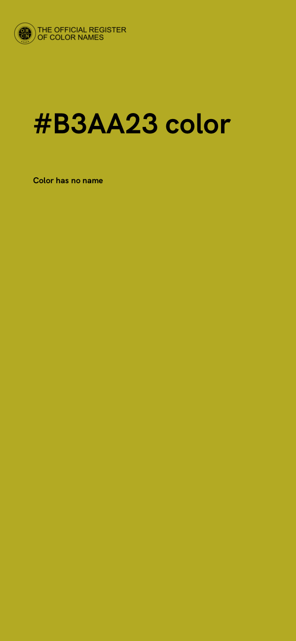 #B3AA23 color image