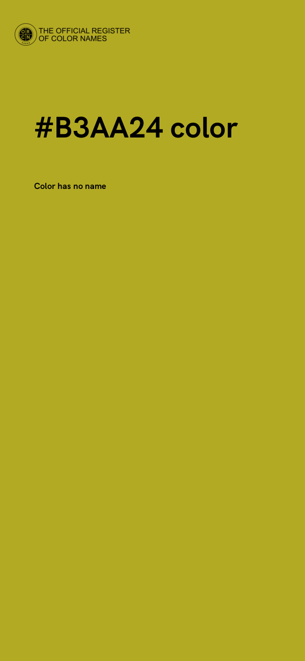 #B3AA24 color image