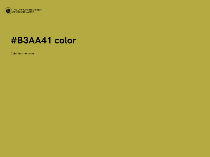 #B3AA41 color image