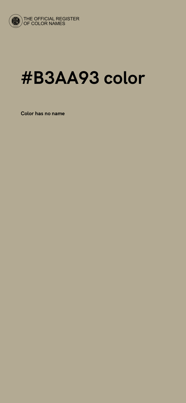 #B3AA93 color image