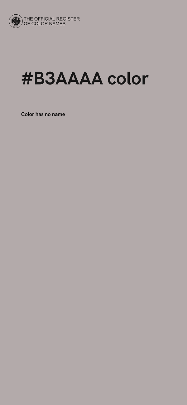 #B3AAAA color image