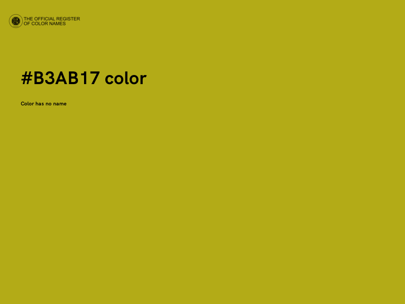 #B3AB17 color image