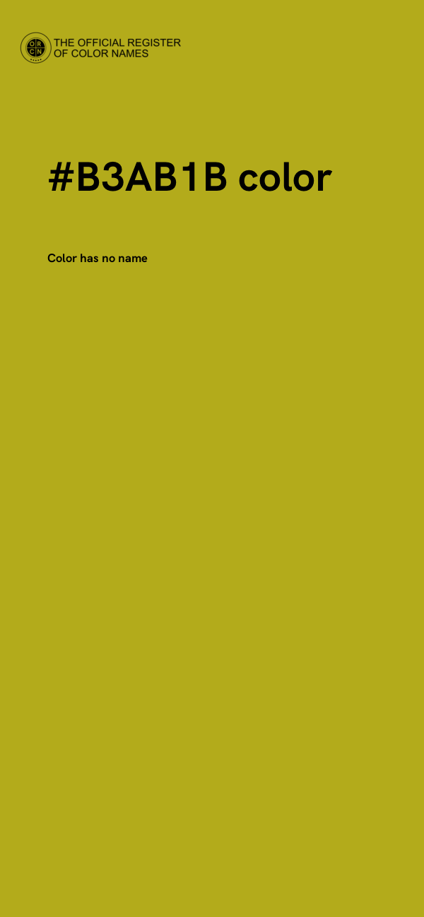 #B3AB1B color image