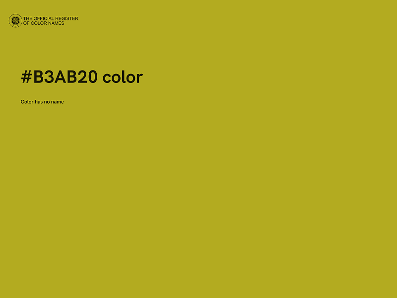 #B3AB20 color image