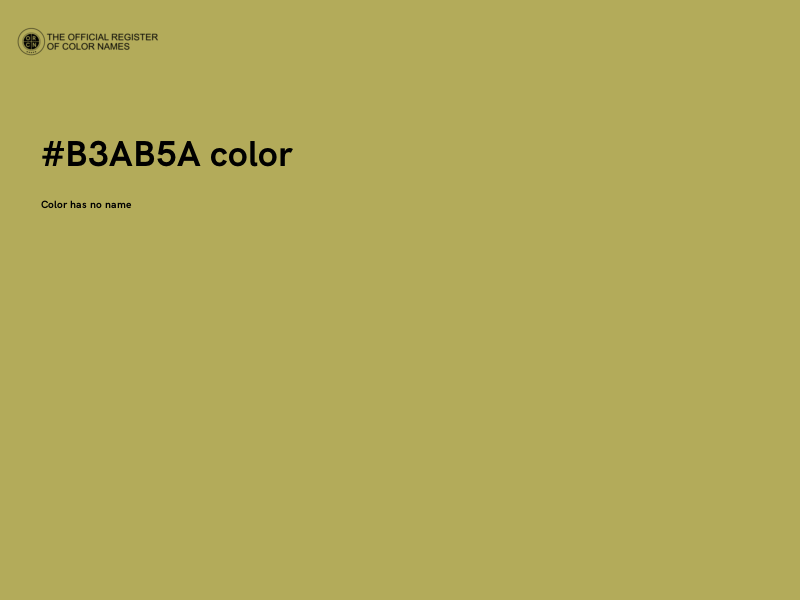 #B3AB5A color image