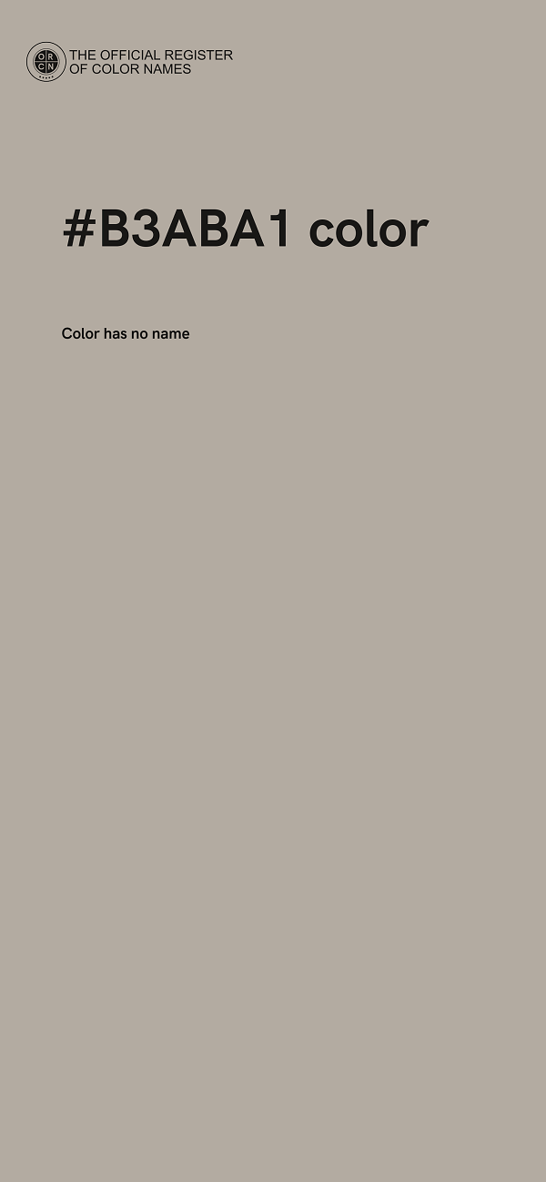 #B3ABA1 color image
