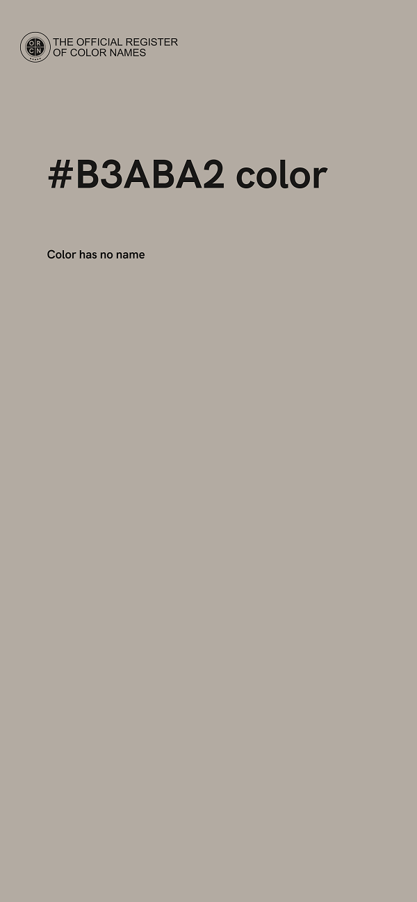 #B3ABA2 color image