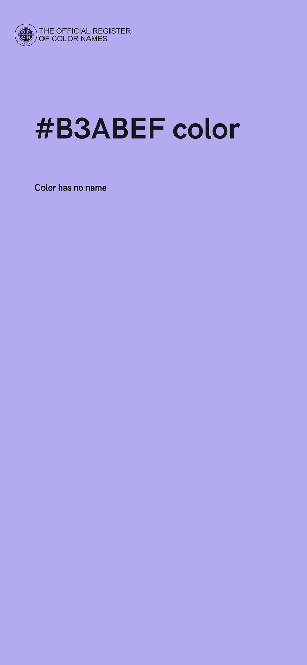 #B3ABEF color image
