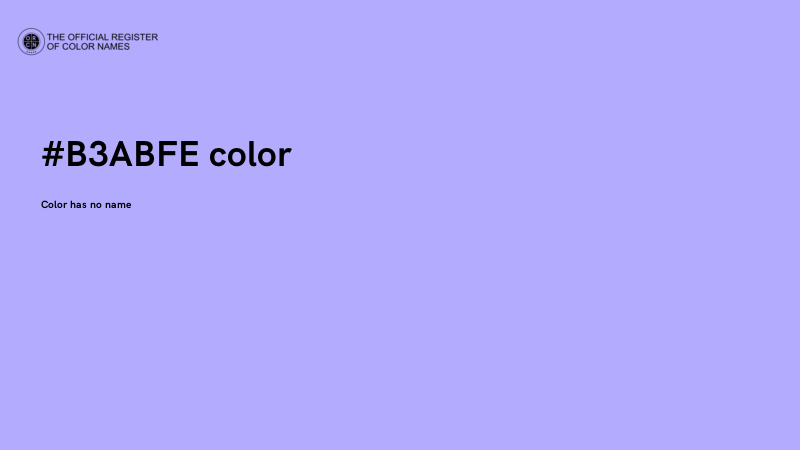 #B3ABFE color image