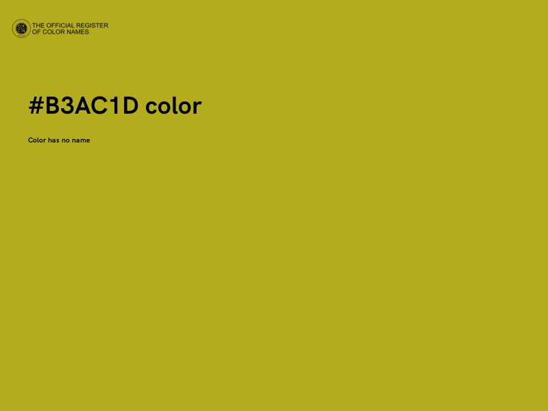 #B3AC1D color image