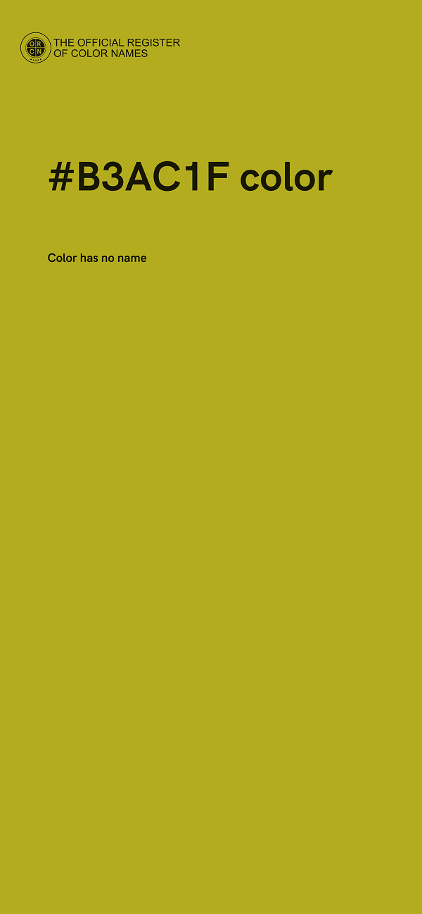 #B3AC1F color image
