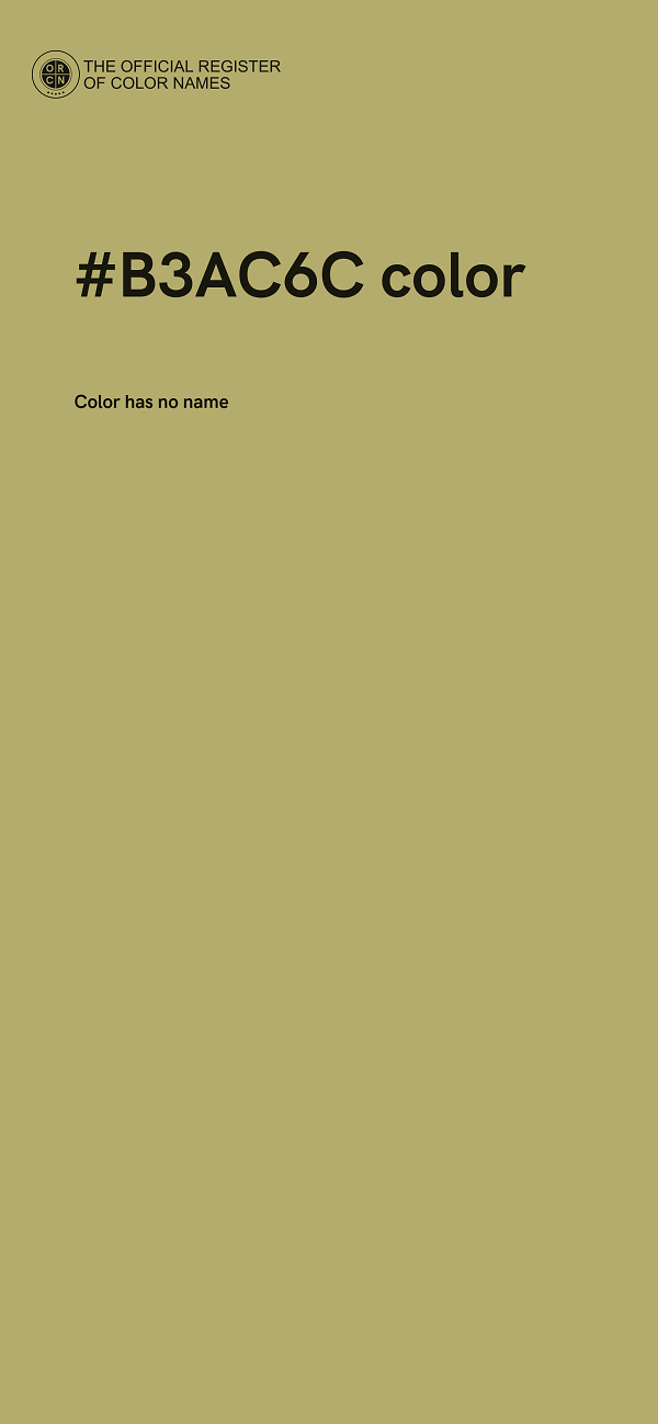 #B3AC6C color image