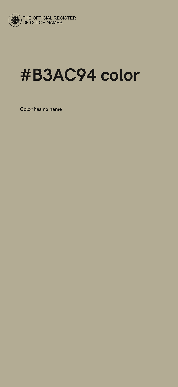 #B3AC94 color image