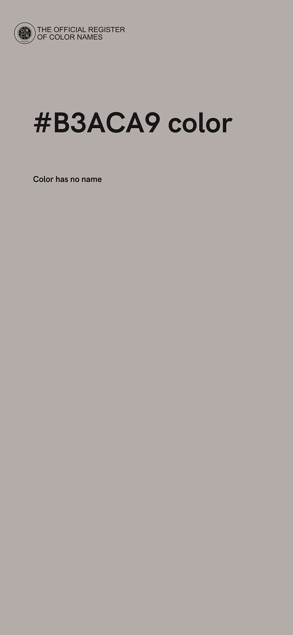 #B3ACA9 color image