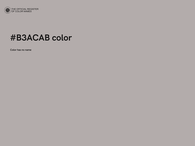 #B3ACAB color image