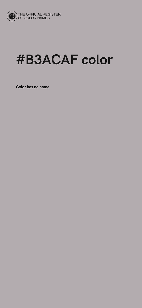 #B3ACAF color image