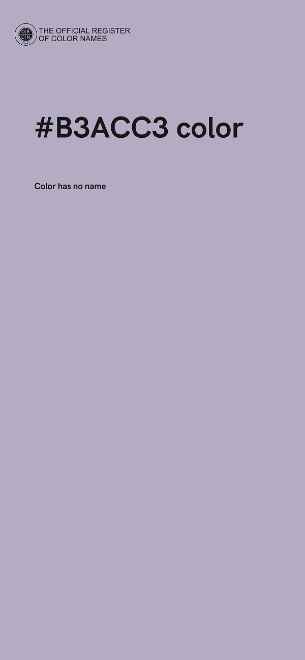 #B3ACC3 color image