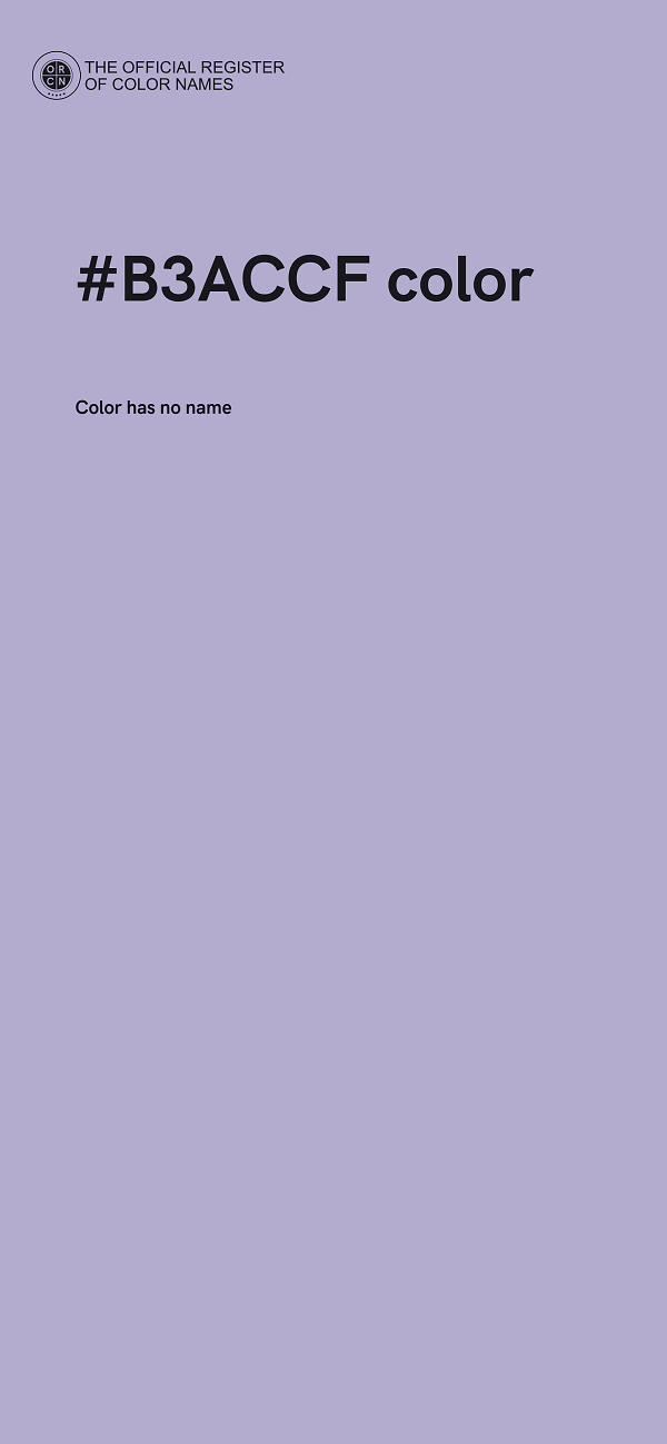 #B3ACCF color image