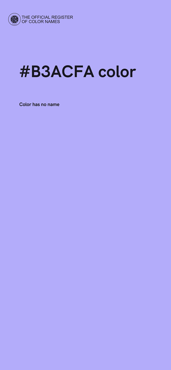 #B3ACFA color image