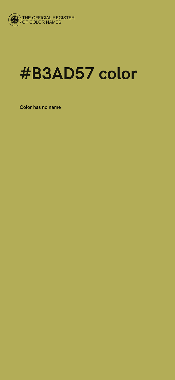 #B3AD57 color image