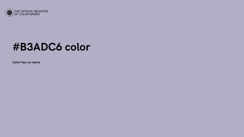 #B3ADC6 color image