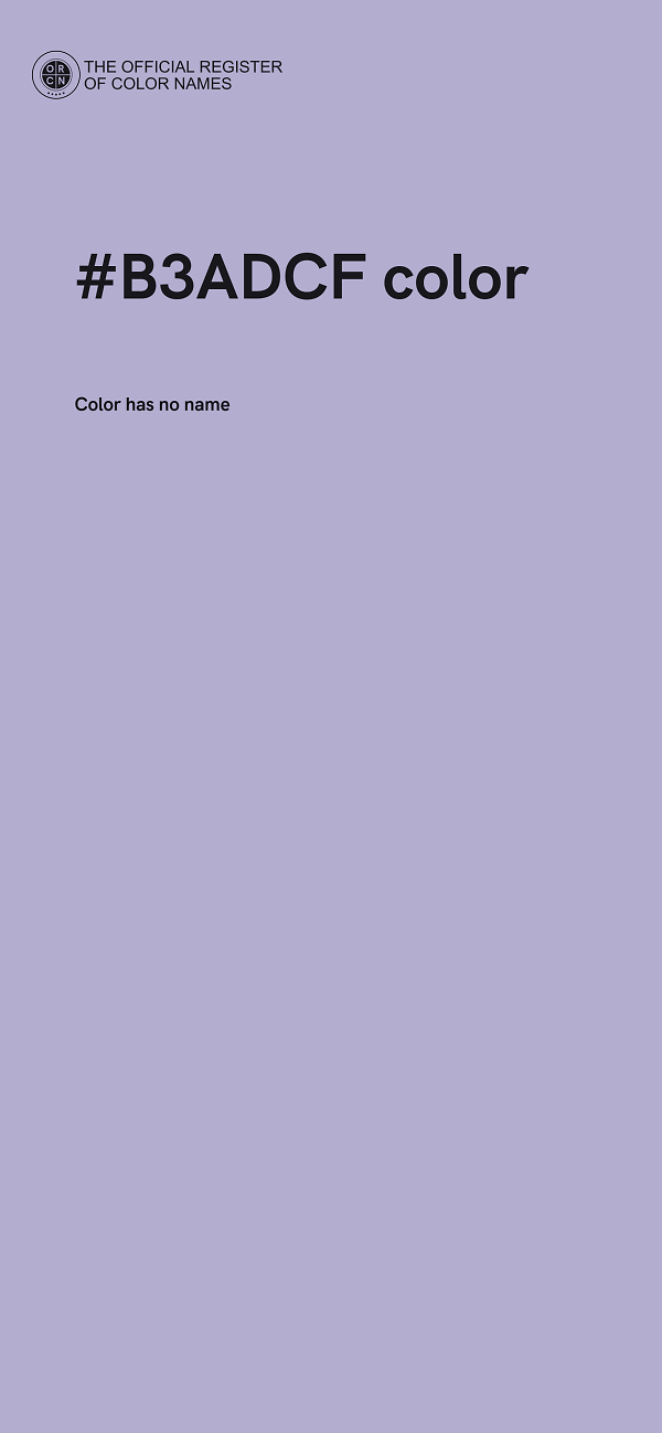 #B3ADCF color image